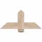Ekena Millwork Eugene Smooth Timber Gable Bracket, Douglas Fir, 36"W x 16"H x 5 1/2"D x 5 1/2"F, 11/12 Pitch GBW036X16X0606EUG00SDF - alternate 1